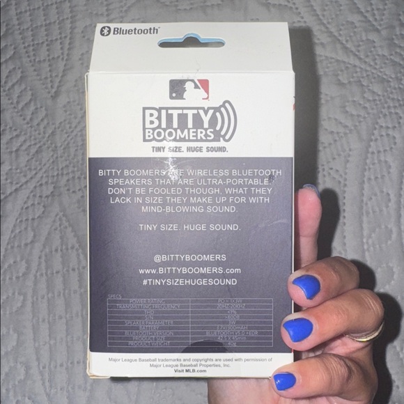 MLB Giants Bitty Boomers Bluetooth Speaker - Black and Orange - Picture 4 of 6